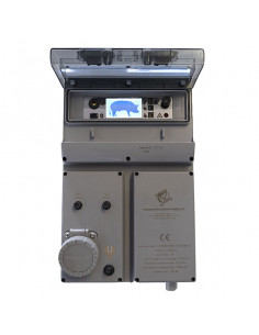 Humaniškas elektrinis svaigintuvas kiaulėms ir avims