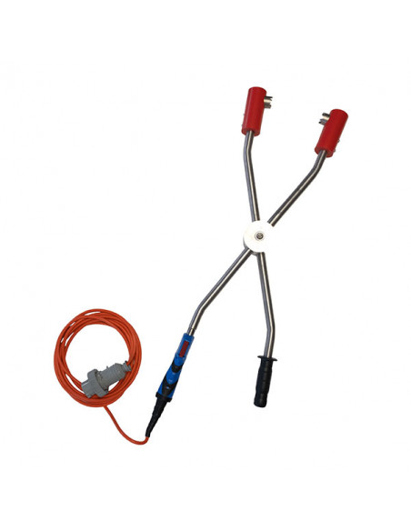 Humaniškas elektrinis svaigintuvas kiaulėms ir avims